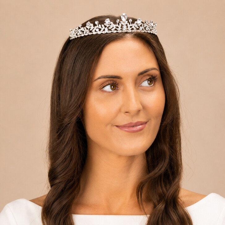 Perfect Bridal Silver Mixed Crystal Bridal Tiara