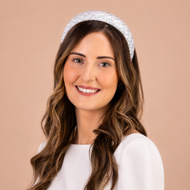 Perfect Bridal Sophisticated Ivory and Silver Beaded Bridal Headband