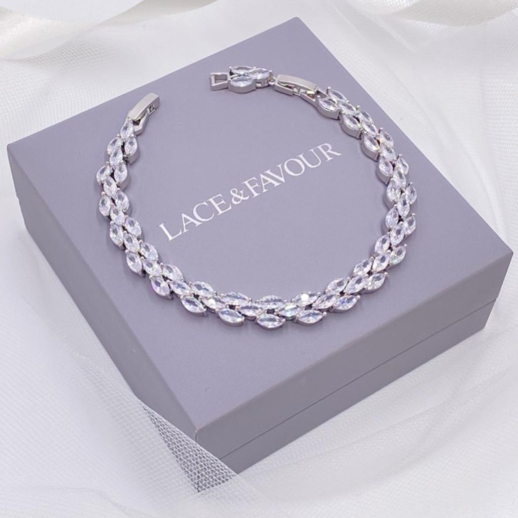 Pulsera de boda con circonitas de Beaumont