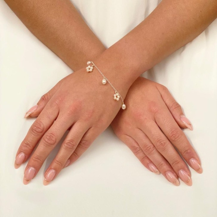 Pulsera de cadena con perlas de agua dulce de Lavinia