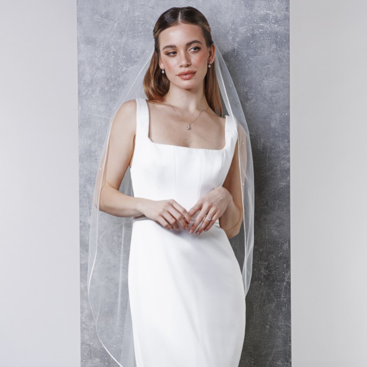 Rainbow Club Cheerfulness Single Tier Veil with Scattered Diamantes