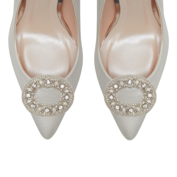 Rainbow Club Eugenie Beaded Oval Shoe Clips