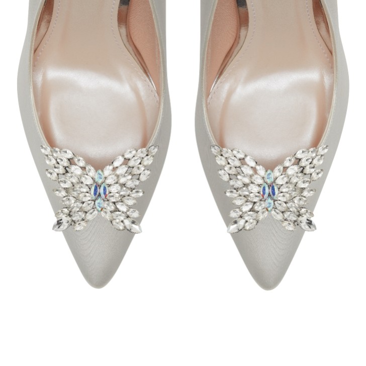 Rainbow Club Grampos para sapatos Cleo Crystal Butterfly