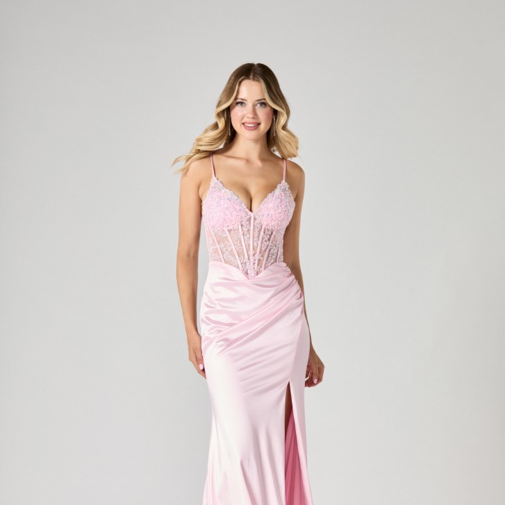 Robe de bal de fin d'année Tiffanys Dory Pink TFY