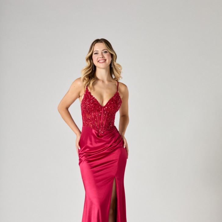 Robe de bal de fin d'année Tiffanys Dory Red TFY