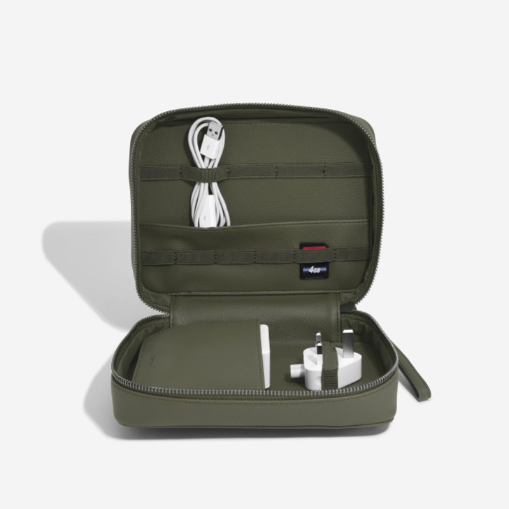 Stackers Portagioie Da Viaggio Medio Verde Salvia – 7x16x4,2 Cm, Interno In Velluto, Modulare