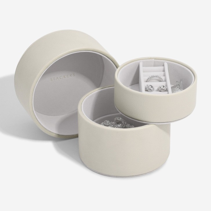 Stackers Oatmeal Bedside Table Jewelry Box Pod