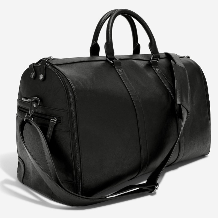 Stackers Schwarze Wochenend-Anzugtasche für Männer