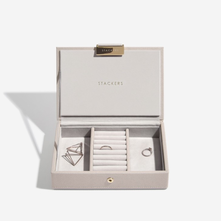 Stackers Taupe Mini Jewelry Box