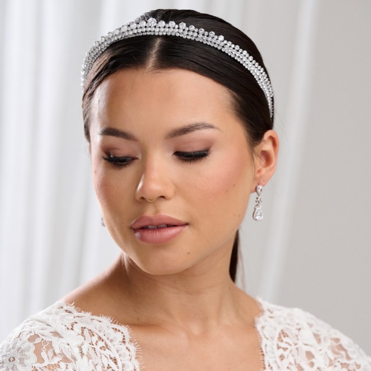 Tatiana Low Crystal Bridal Tiara