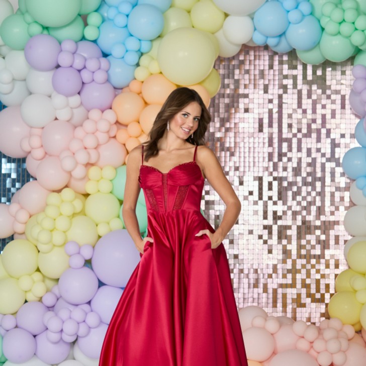 Tiffanys Danielle Red Prom Dress