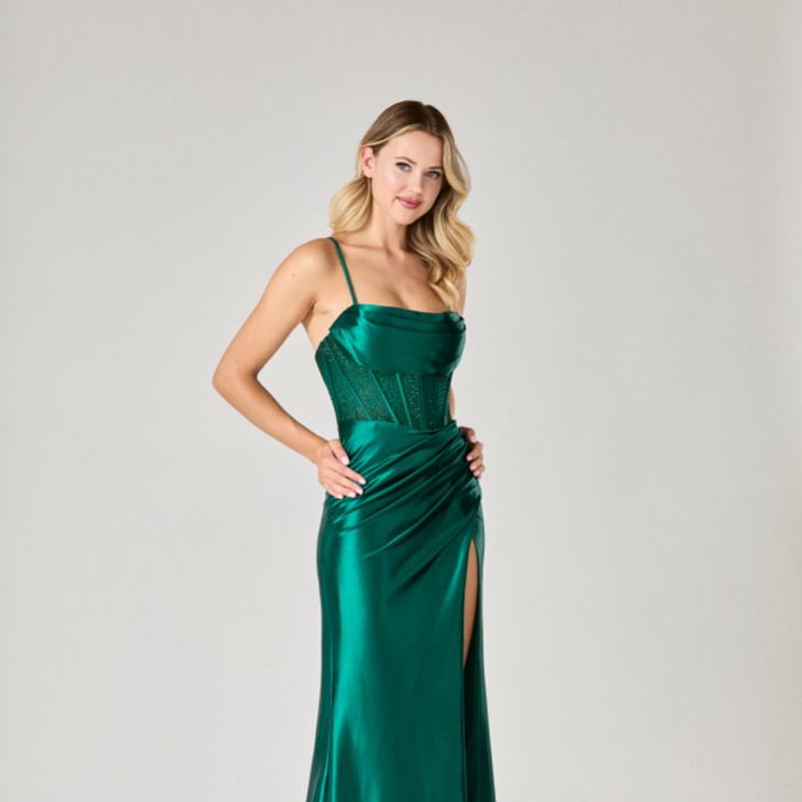 Tiffanys Lulu Dark Green TFY Prom Dress