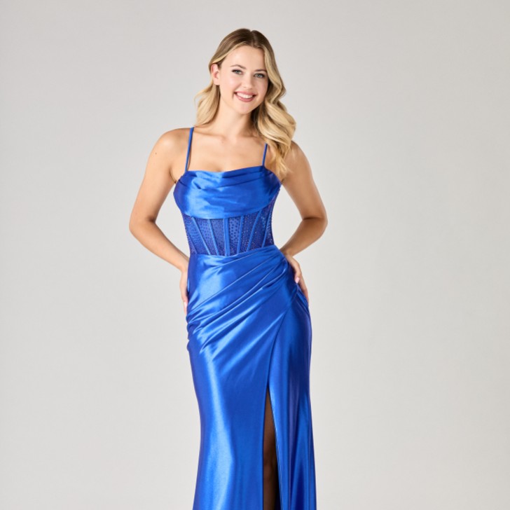 Tiffanys Lulu Königsblau TFY Abschlussballkleid