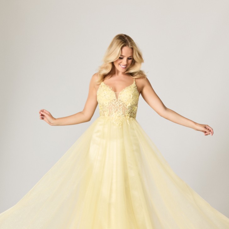 Tiffanys Madeline Lemon TFY Robe de bal de fin d'année
