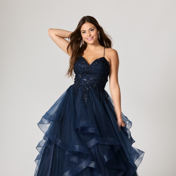 Tiffanys Nadia Navy TFY Prom Dress