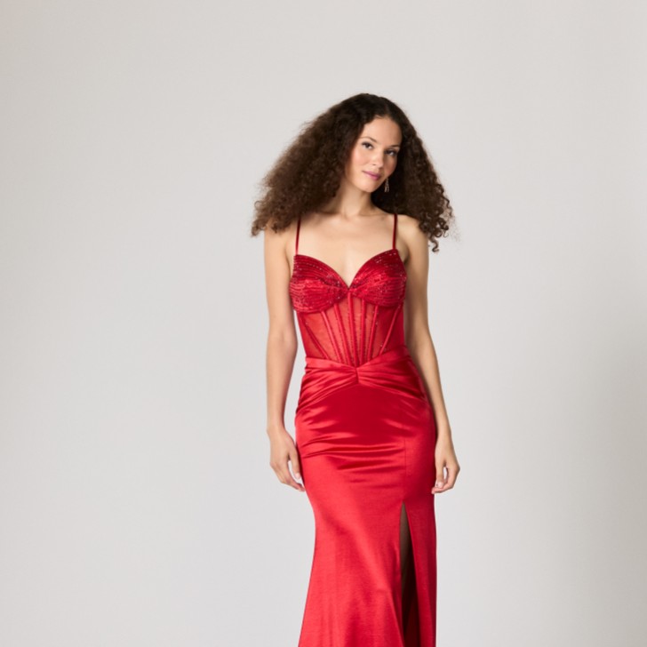Vestido de baile Echo Red TFY da Tiffany