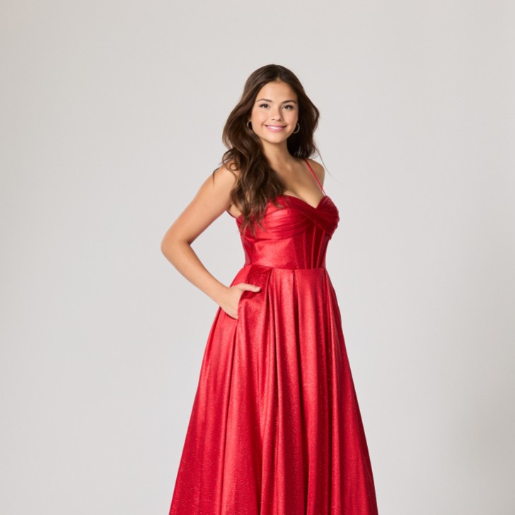 Vestido de baile Ellis Red TFY da Tiffany