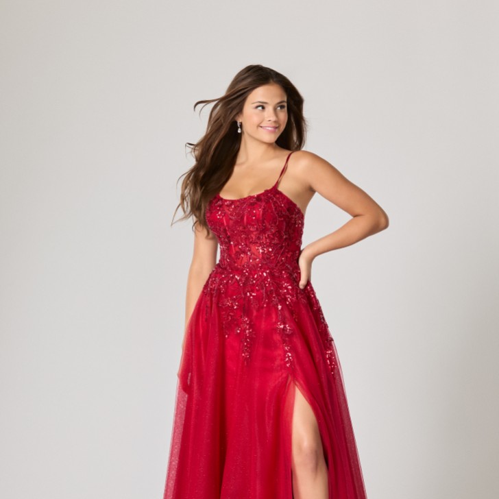 Vestido de baile Tiffanys Ariel Vermelho Escuro TFY