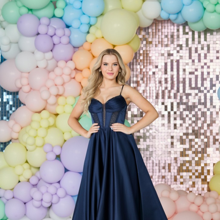 Vestido de gala Danielle Navy de Tiffany