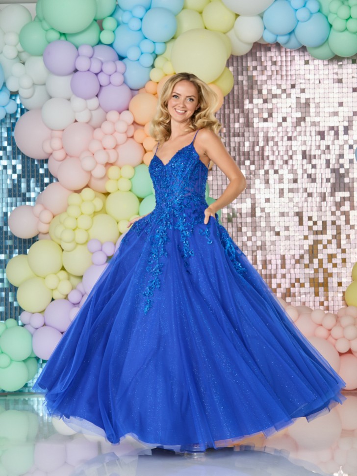 Abito da ballo blu reale Tiffanys Nancy