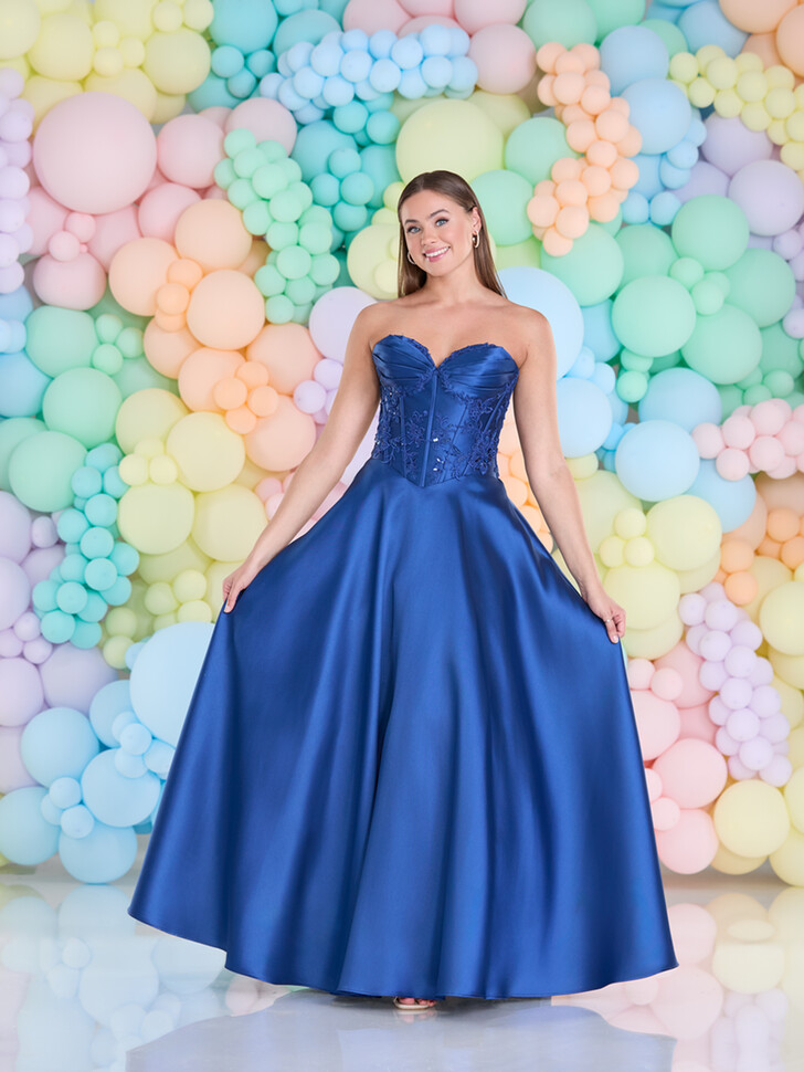 Abito da ballo Tiffanys Becki blu notte