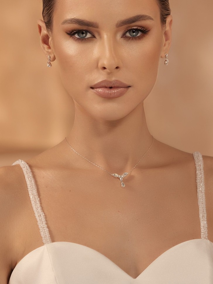 Bianco Detachable Ivory Beaded Wedding Dress Straps