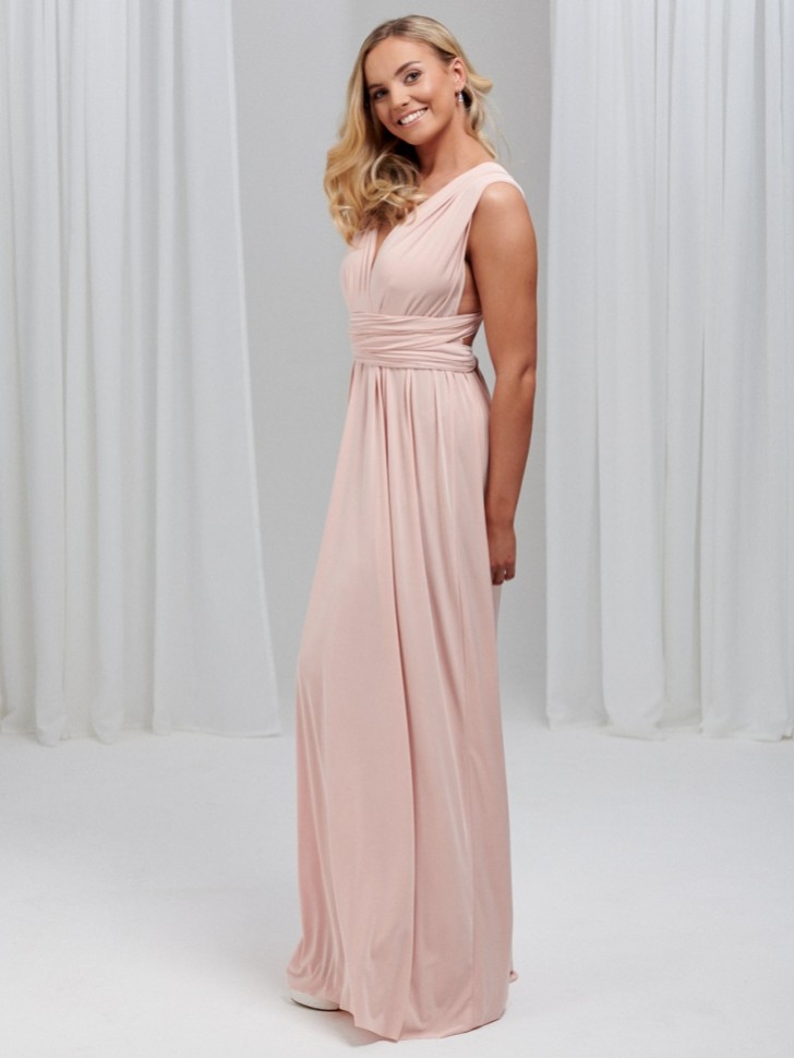 Emily Rose Blush Pink Multiway Bridesmaid Dress (One Size)
