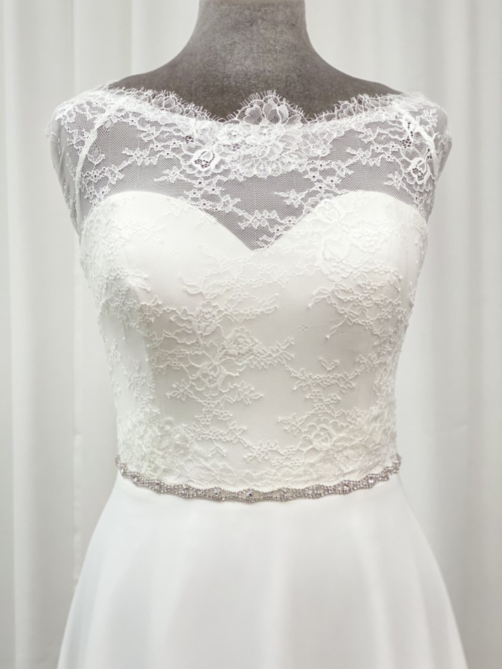 Harper Narrow Diamante Chain Bridal Belt