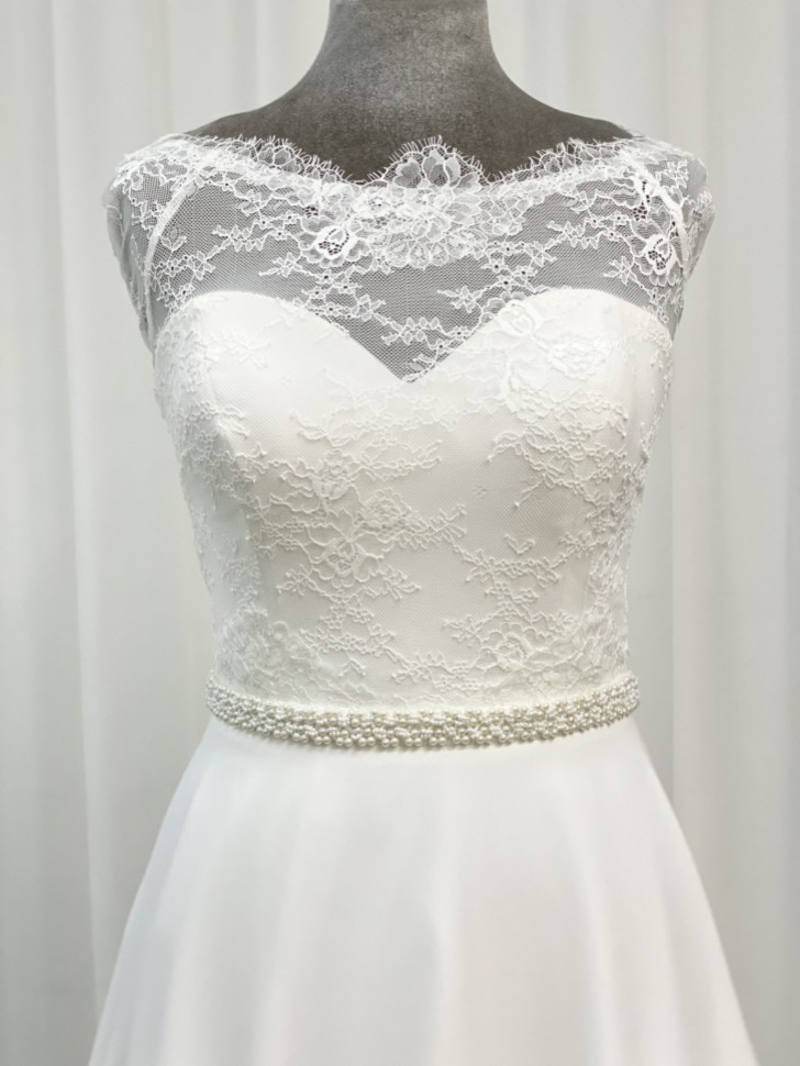 Perfect Bridal Cinto de casamento com pérolas e contas Odessa