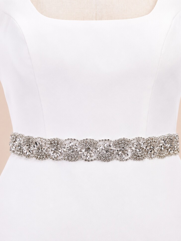 Perfect Bridal Cinto de noiva em cristal com glamour Art Déco