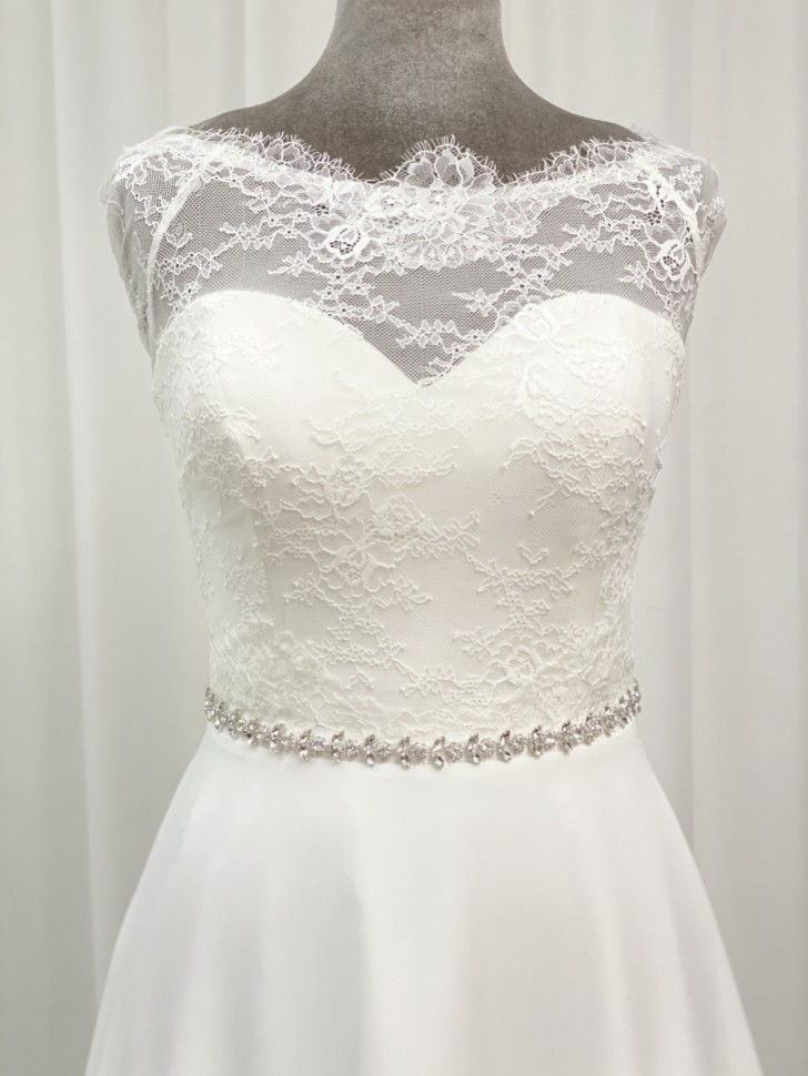 Perfect Bridal Cinturón de boda Leona Thin Diamante