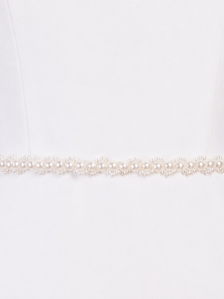 Perfect Bridal Delicate Ivory Pearl and Beaded Dress Belt