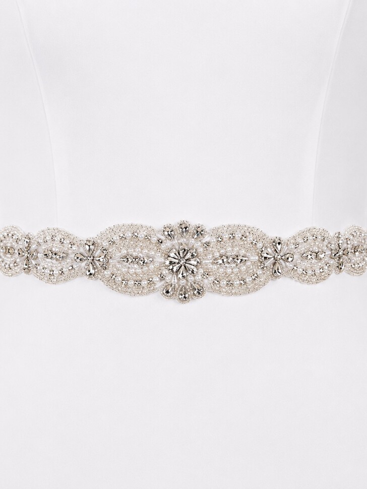 Perfect Bridal Statement Crystals and Pearls Bridal Belt