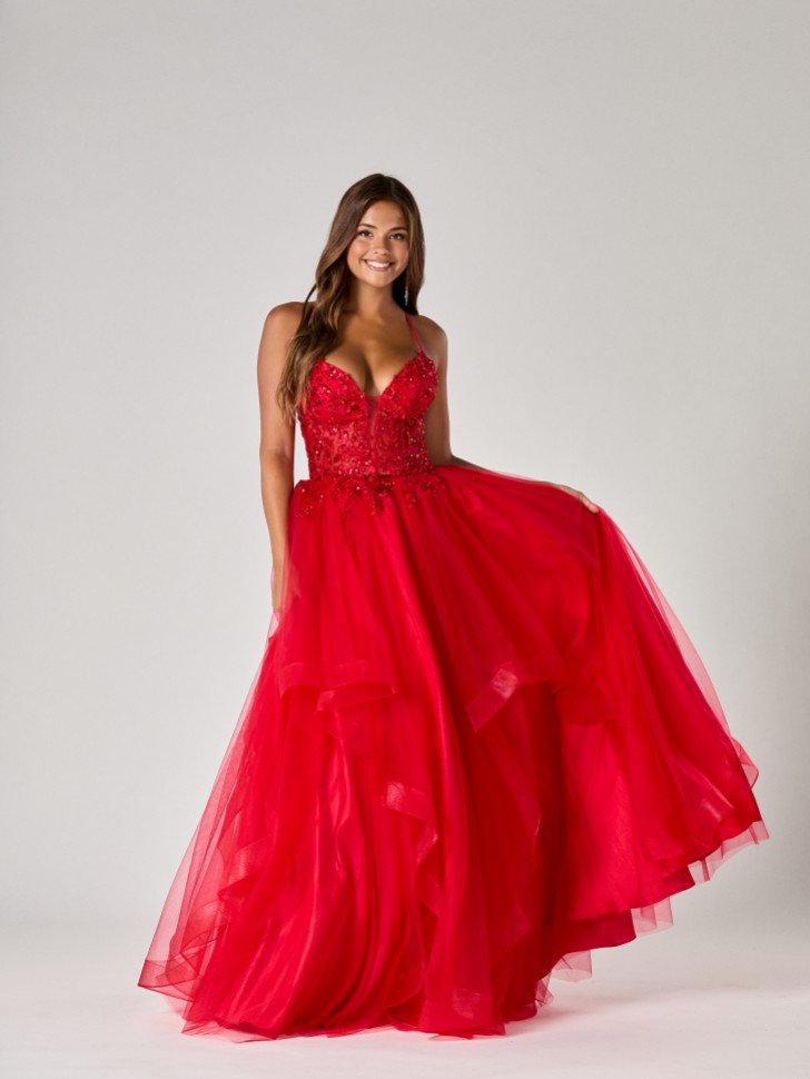 Suknia na studniówkę Tiffanys Trinity Red TFY