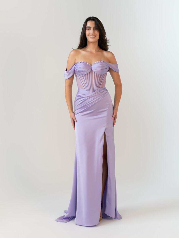 Tania Olsen Dominica Lilac Prom Dress