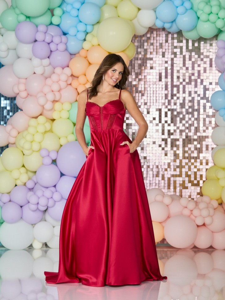 Tiffany's Danielle Red Prom Dress