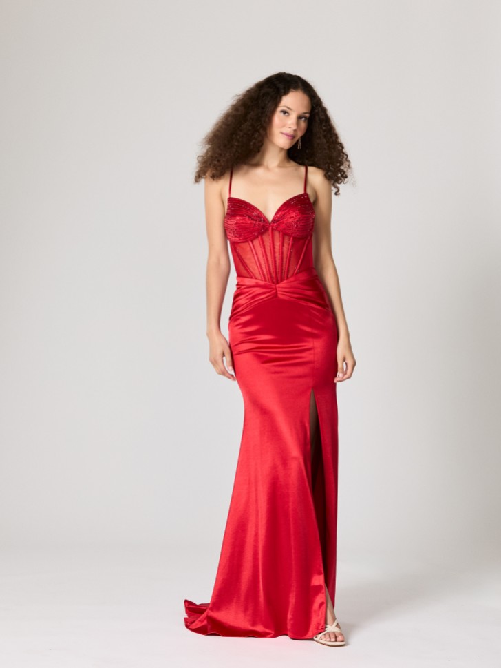 Tiffanys Echo Red TFY Prom Dress