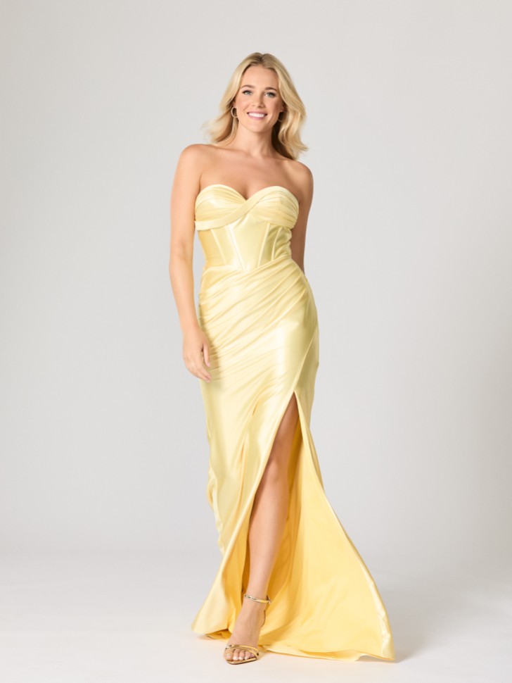 Tiffanys Jersey Lemon TFY Prom Dress