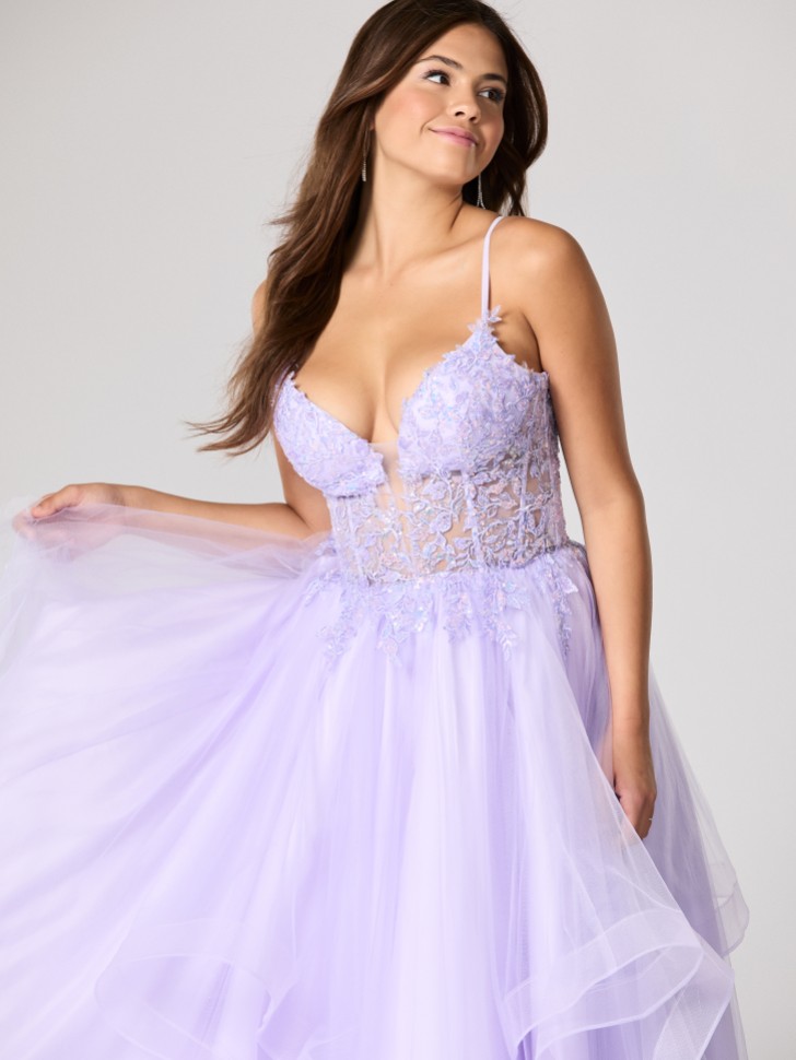 Tiffanys Josie Lilas TFY Robe de bal