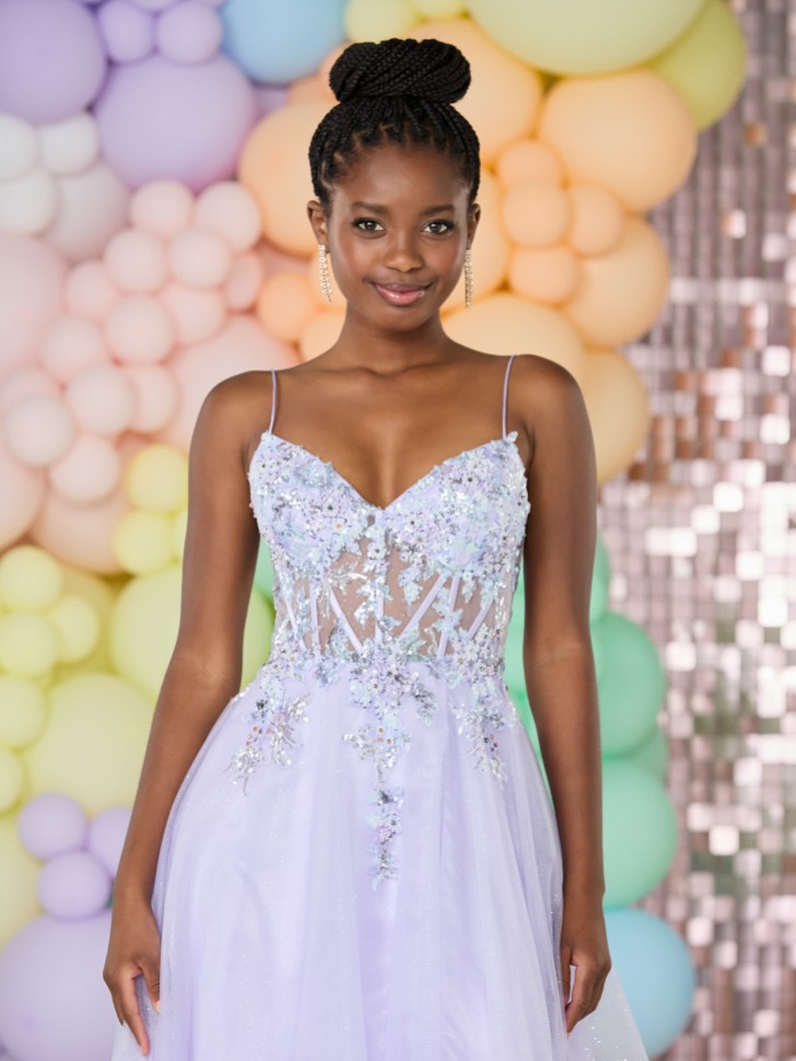 Tiffanys Perrie Robe de bal de fin d'année lilas