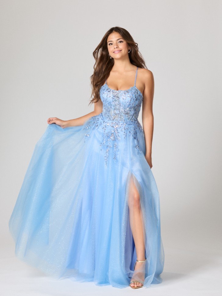 Vestido de fiesta TFY «Ariel» de Tiffany en azul pervinca