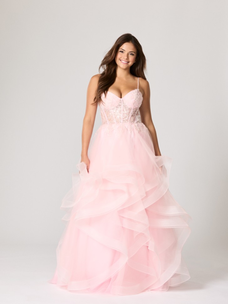 Vestido de fiesta TFY de Tiffanys Hayley en rosa pálido