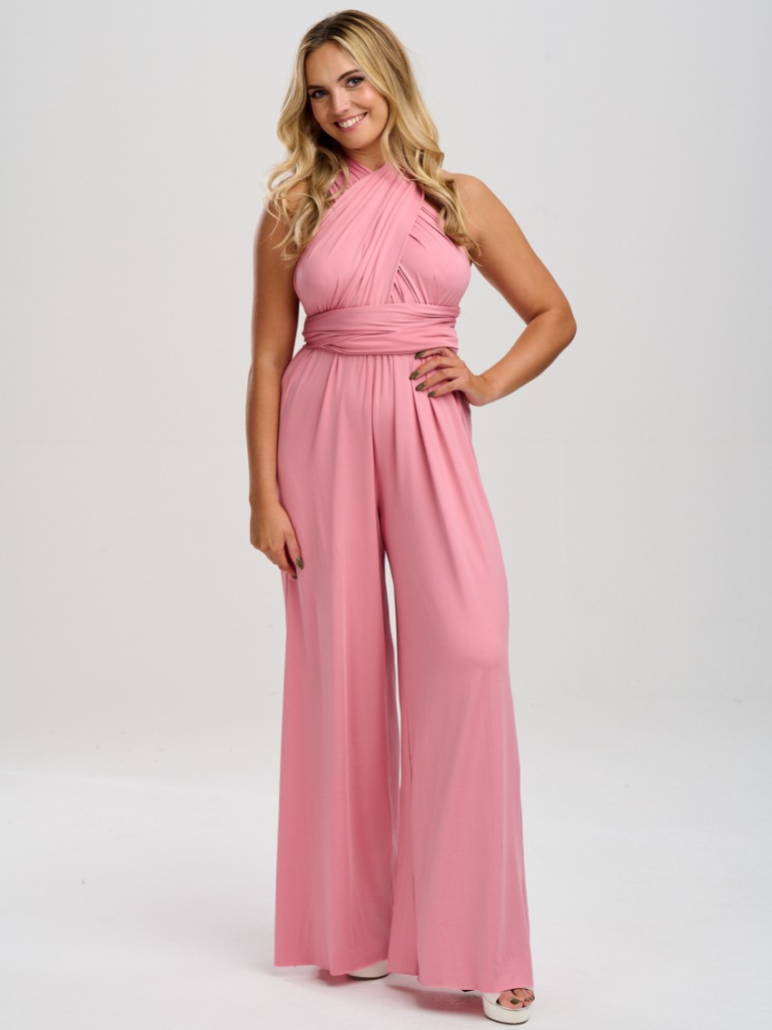 Fotograf: Emily Rose Dusky Pink Multiway Brautjungfer Jumpsuit (Einheitsgröße)