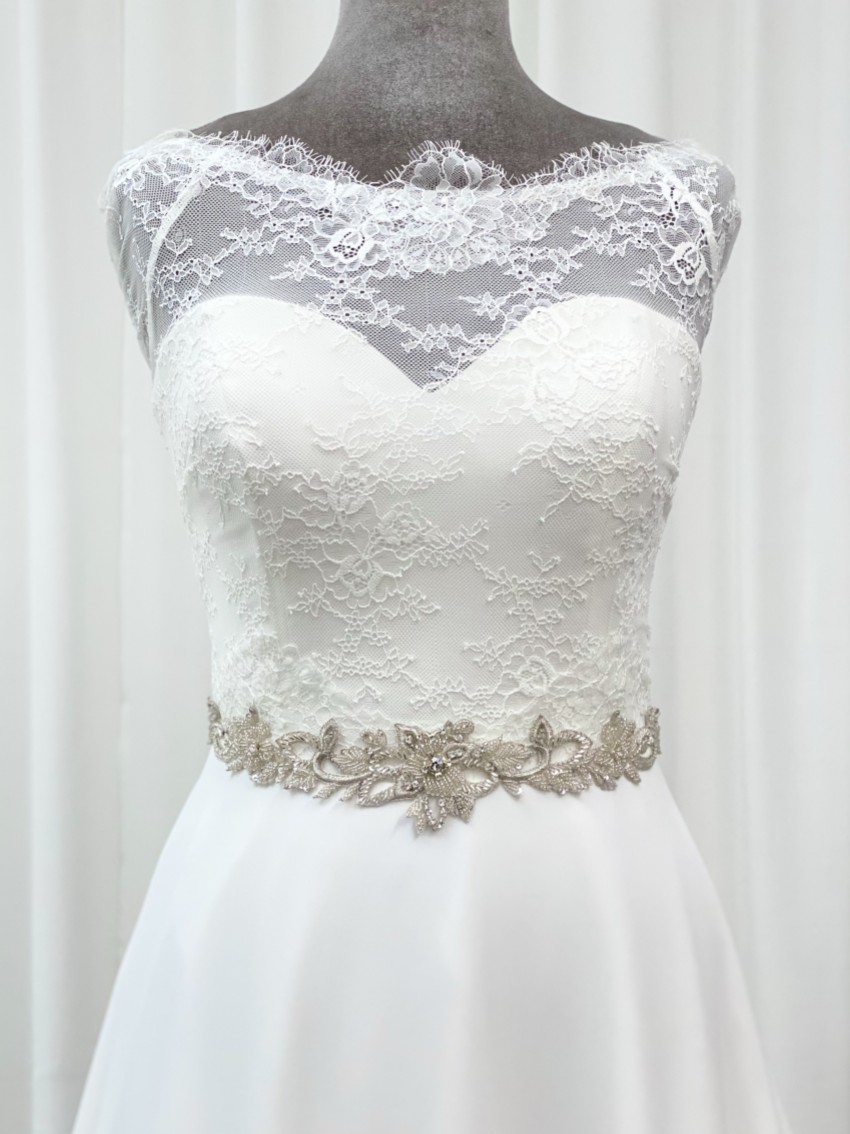 Photograph: Marlowe Beaded and Crystal Vine Bridal Belt