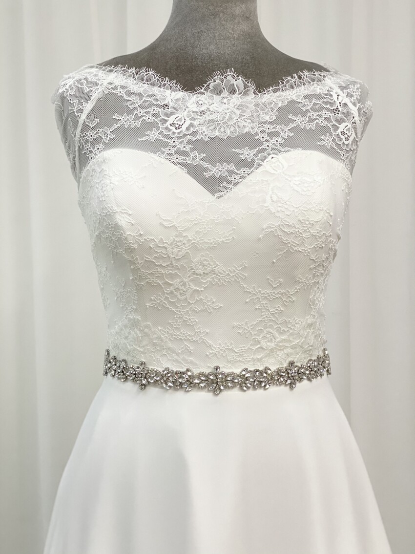 Fotografía: Perfect Bridal Cinturón de boda «Arabella Elegant Slim» con cristales