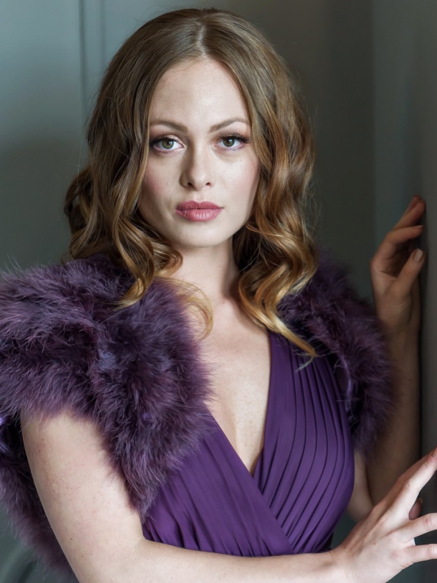 Photograph: Sophia Grape Feather Bridal Bolero