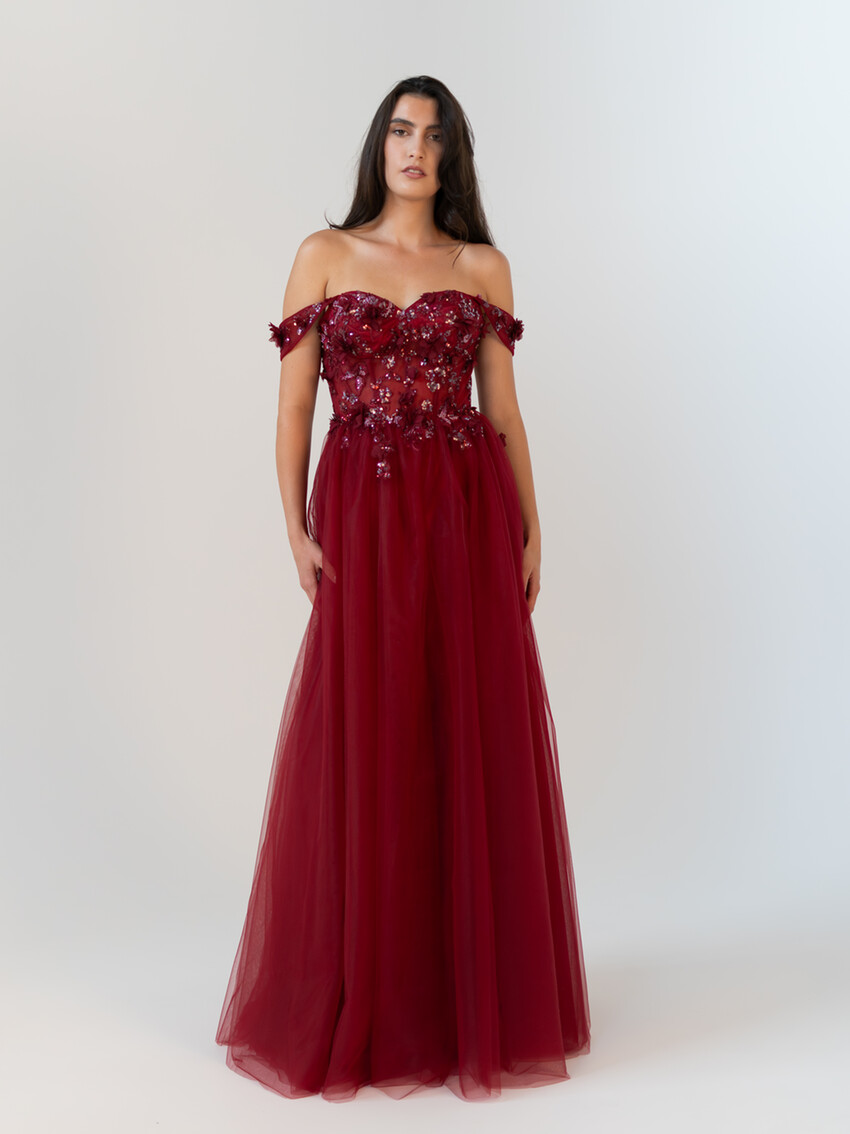 Photograph: Tania Olsen Dove Red Prom Dress
