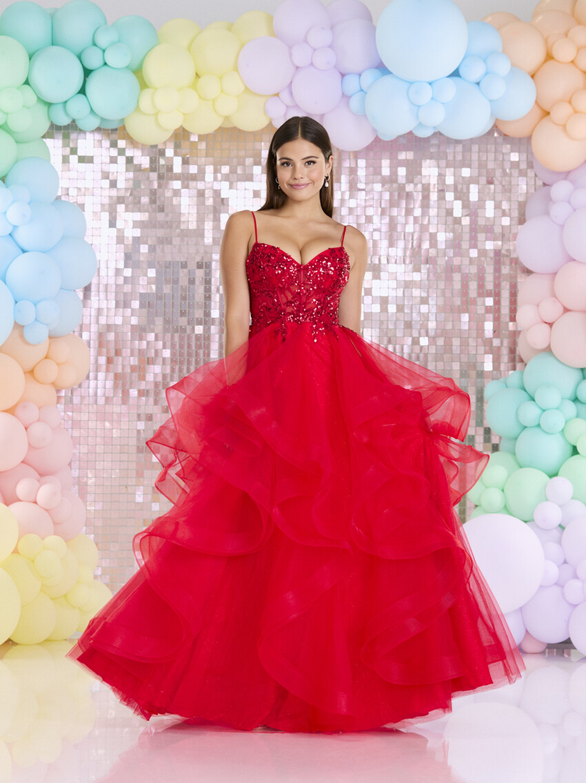 Photograph: Tiffanys Beth Red TFY Prom Dress
