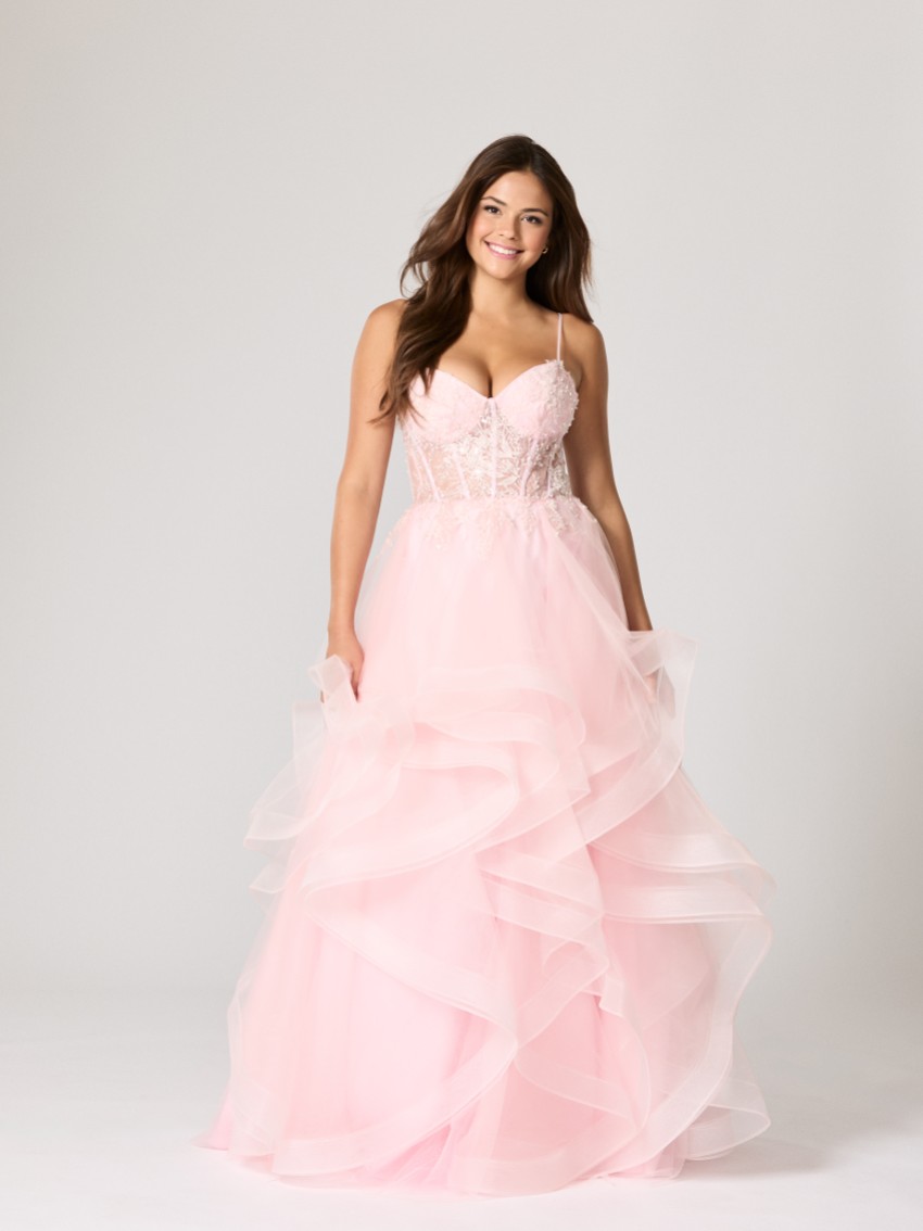 Fotograf: Tiffanys Hayley Blassrosa TFY Abschlussballkleid