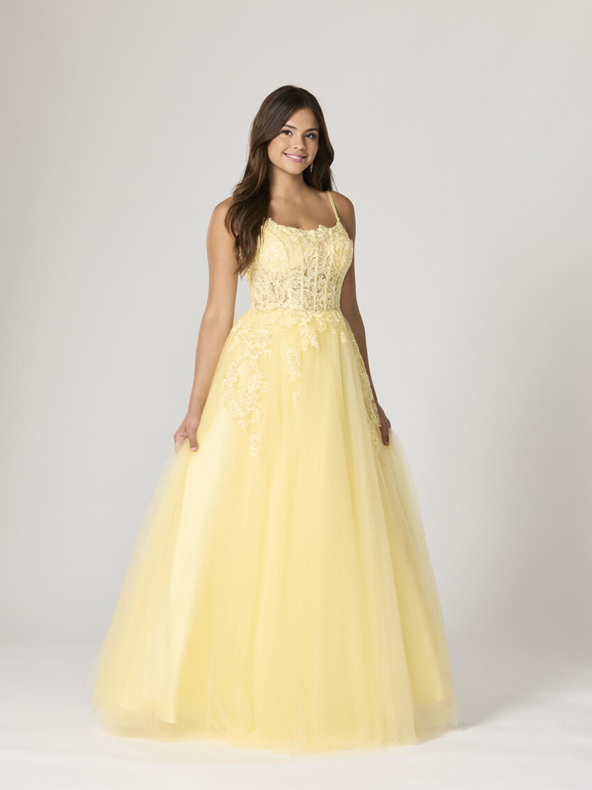 Photograph: Tiffanys Luisa Yellow TFY Prom Dress